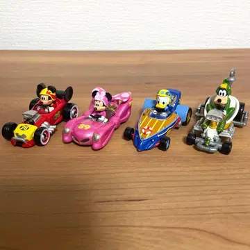 [ 단종품 ] 토미카 미키의 로드 레이서 4대 세트