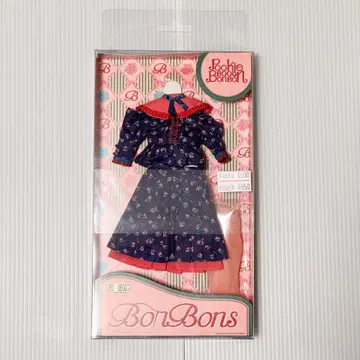 BonBons 레트로 꽃무늬 블라우스 & 스커트 세트 1/6 인형 의류