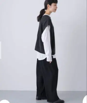 새상품 카구레 워셔블 울 카고 팬츠