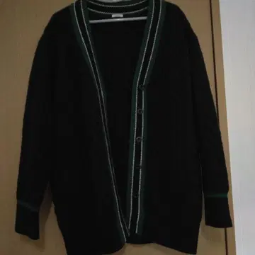 새상품급 IENA 니트 가디건 네이비 그린