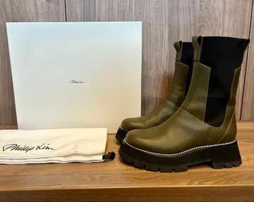 3.1 필립림 러그 밑창 컴뱃 부츠 케이트 올리브