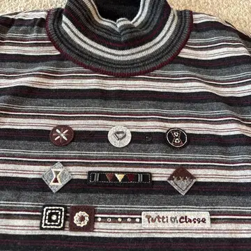 Leilian 레리안 스트라이프 스웨터