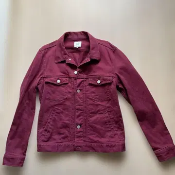 버건디 M 데님 자켓