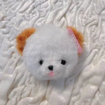 팬시 아라모드 곰 베어 브로치 화이트