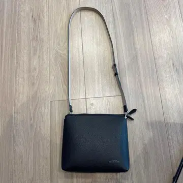 UNITED ARROWS 블랙 인조 가죽 숄더백