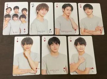 미소년 트럼프 카드 포토 카드 트레이딩 카드 7장 세트 우키쇼 히다카