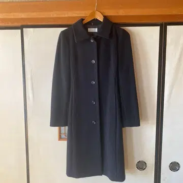 KUMIKYOKU SIS 네이비 롱 코트