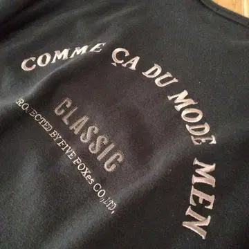 [레어] COMME CA DU MODE MEN 트레이닝복 블랙 자수 로고