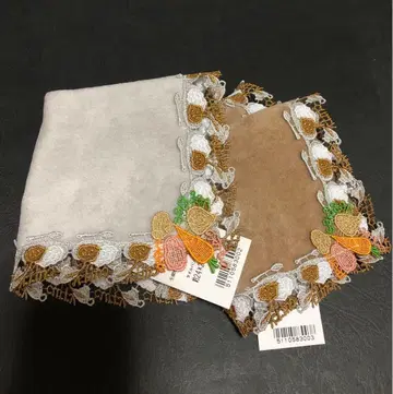 치카자와 레이스 타월 손수건 라이스 카레 2색 세트