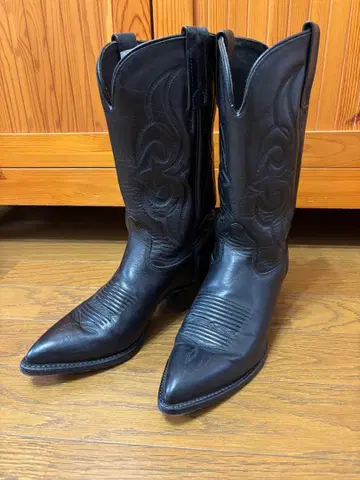 새상품급 빈티지 THIEVES MARKET 자수 웨스턴 부츠 블랙