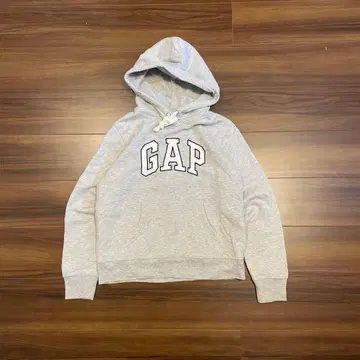 GAP 풀오버 후드티 라이트 그레이 여성용 S 시티 보이