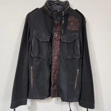 ku 자수 블랙 밀리터리 자켓 일본풍 일본풍 패턴 오리엔탈