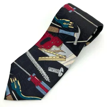 USA 제조 홈 임프루브먼트 넥타이 공구 구제 의류 올 패턴 블랙