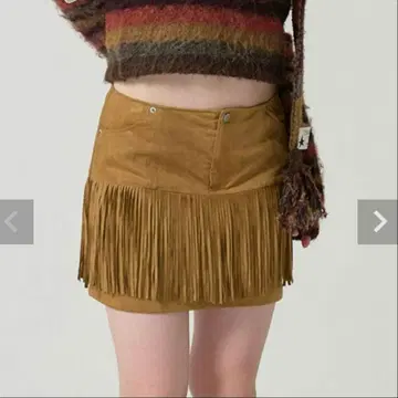 tinajojun 프린지 장식 웨스턴 미니 스커트