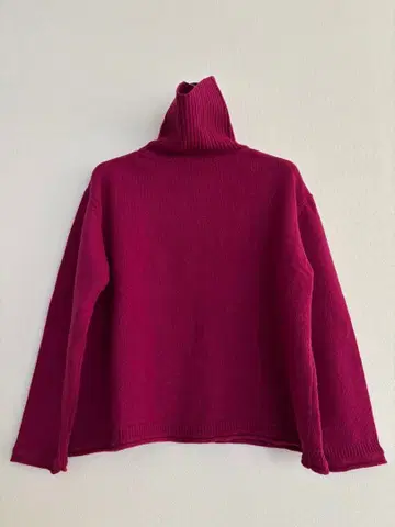 YARRA 와인 레드 터틀넥 스웨터 사이즈 FREE