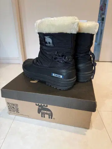 mozo 블랙 스노우 부츠 퍼 포함