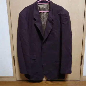 Onward 브라운 테일러드 자켓 울 혼방