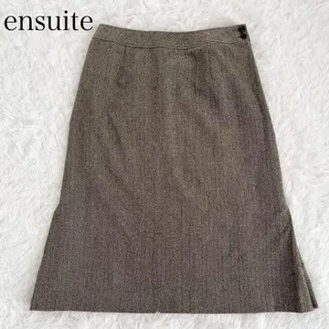 에센스위트 레나운 미디 스커트 브라운 여성용 L