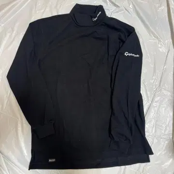 TaylorMade 블랙 터틀넥 긴팔 셔츠