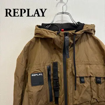 REPLAY 브라운 마운틴 후드티