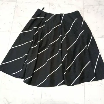 자유구 지유쿠 플레어 스커트 무릎 기장 일본제 44