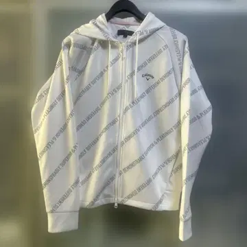 캘러웨이 화이트 후드 맨투맨