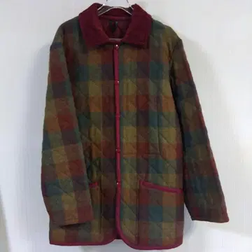 라벤햄 체크 무늬 퀼팅 자켓 남녀 공용 LAVENHAM