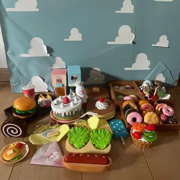 역할 놀이용 음식 미니어처 세트