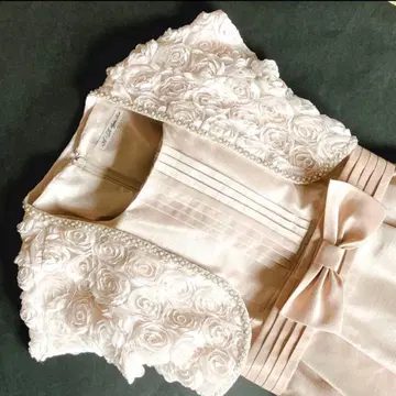 [ 새상품급 ] 파티 드레스 포멀 결혼식 피로연 핑크 볼레로