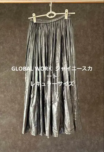 글로벌 워크 샤이니 스커트 레귤러 사이즈
