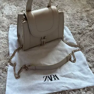 ZARA 미니 시티백 베이지