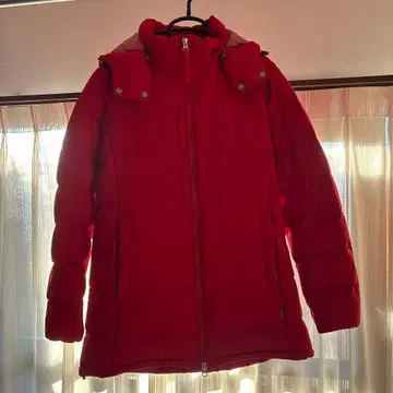 Foxfire 후드 부착 레드 다운 자켓 M