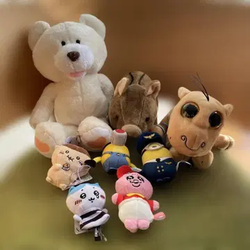 귀여운 봉제 인형 세트 8체