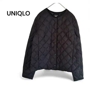 UNIQLO 퍼프 테크 퀼팅 자켓 웜 패딩 S 블랙