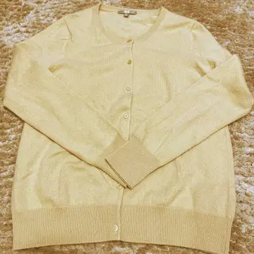 UNIQLO 캐시미어 100% 베이지 가디건 XL