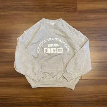 90's YAMAHA 공식 맨투맨 그레이 LL 빈티지