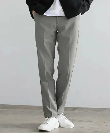 센터 프레스 테이퍼드 슬랙스 팬츠