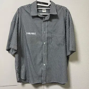 BROWNY VINTAGE 스트라이프 반팔 셔츠 L