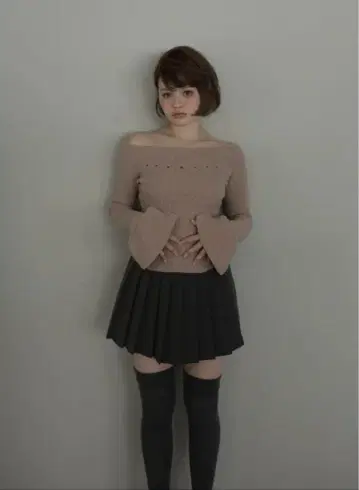 앤드마리 ANDMARY Flora 니트 탑