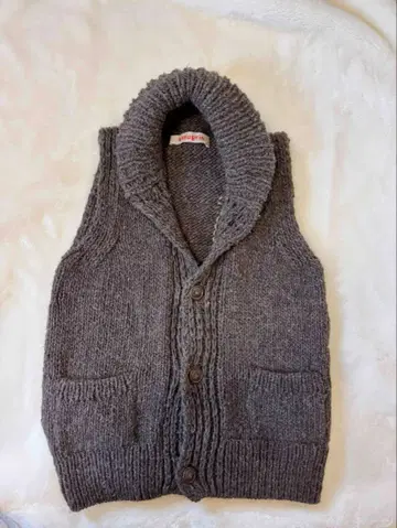 amugrin tantan 구매 니트 베스트 울 100% 브라운