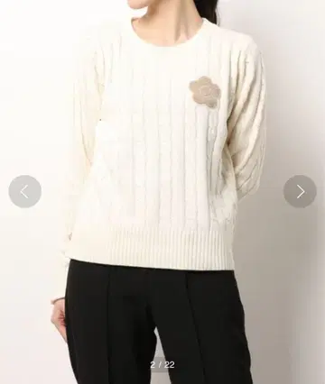 MARY QUANT 사가라 엠브로 데이지 니트 풀오버