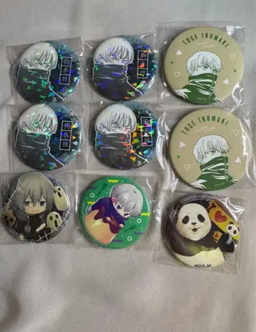 주술회전 이누마키 토게 캔뱃지 세트