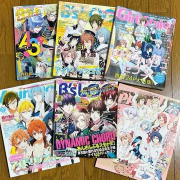 아이들리시 세븐 잡지 묶음 판매 6권 B's LOG PASH! 기타