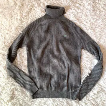 라코스테 니트 그레이 캐시미어 혼방