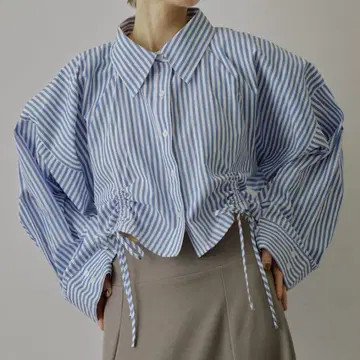 크롭 오버 셔츠