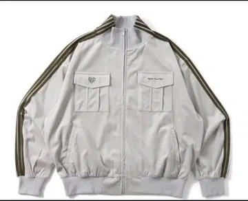 HTH 벨로아 원단 라인 트랙 자켓