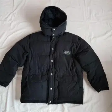 Something 블랙 다운 자켓