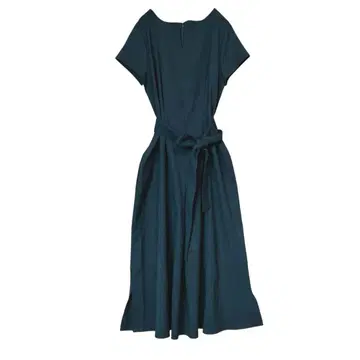 두클라쎄 원피스 허리 리본 그린 깔끔한 파티