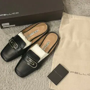 [ 새상품급 ] 펠리코 클리오 코네소 뮬 블랙 가죽 버클