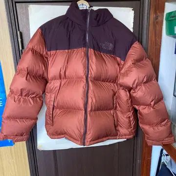 THE NORTH FACE 다운 자켓 브라운 레드 퍼플